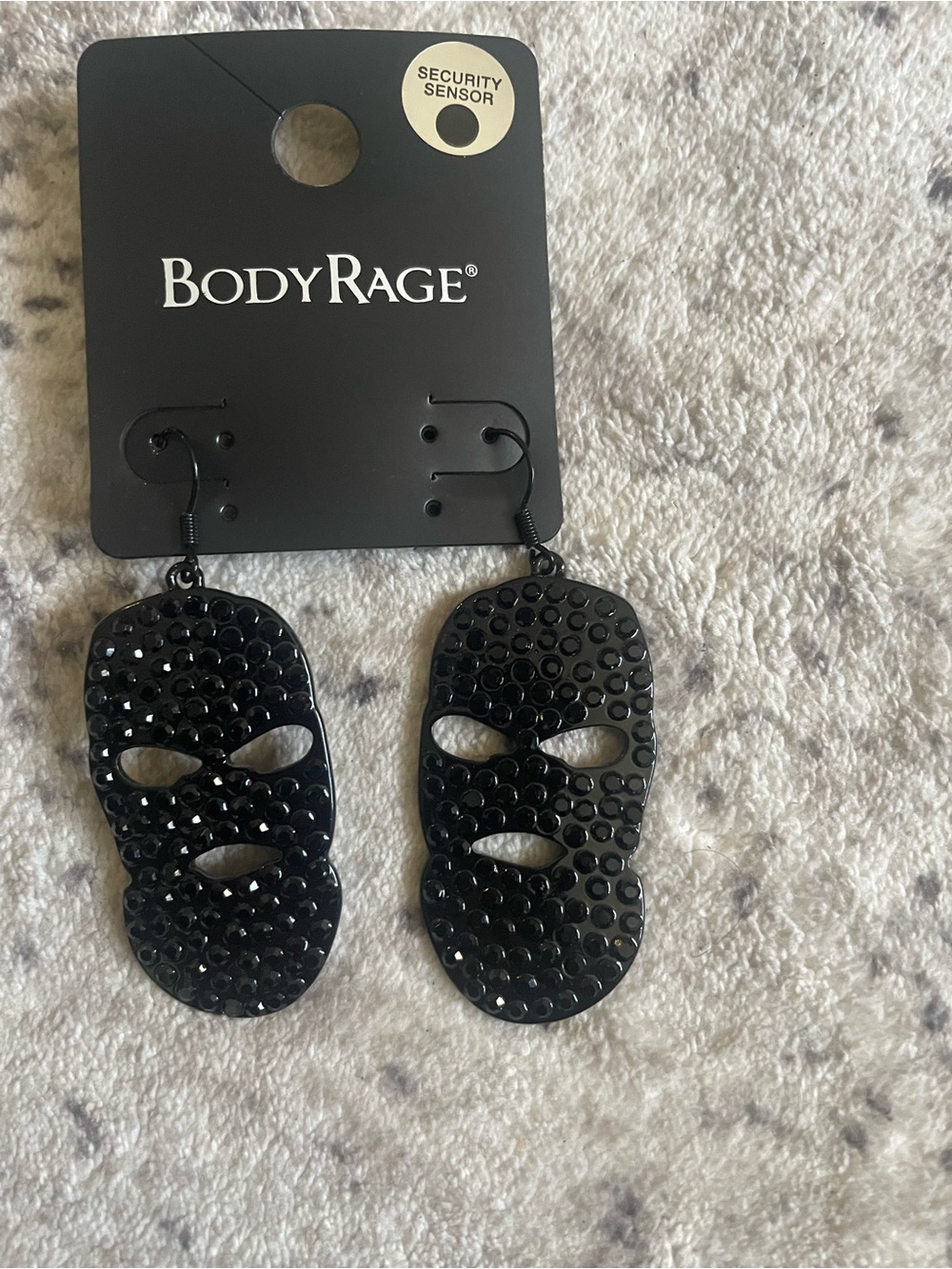 Body rage ski mask earrings
